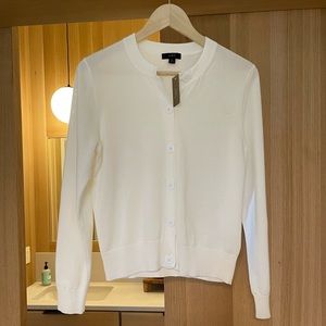 J.Crew white cardigan MEDIUM.